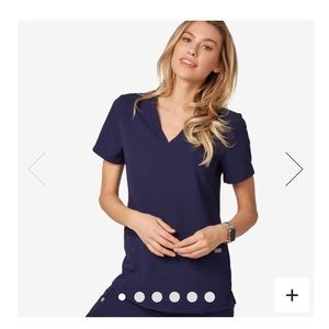 Figs women casma navy XS 3 Pocket scrub top